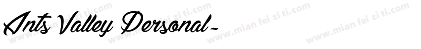 Ants Valley Personal字体转换
